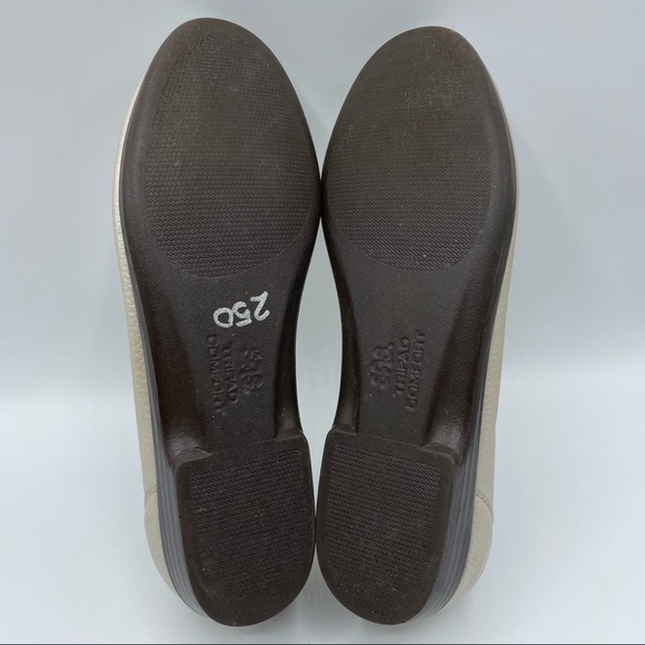 SAS Simplify Lusso Gold Loafers Flats Loafers Moc Tripad Comfort Leather Size 7N - Picture 14 of 16